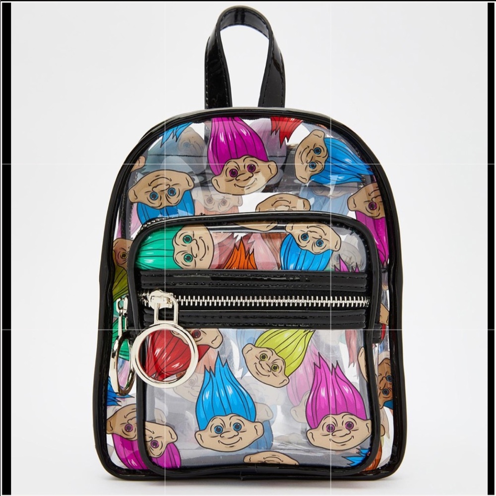 ✨Good Luck Trolls x Dolls Kill Clear Mini Backpack - Picture 3 of 9